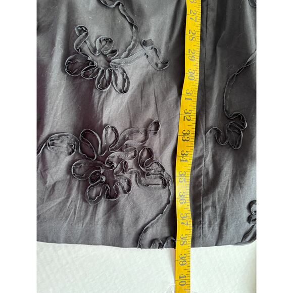 Jones‎ New York Women’s Black Ribbon Embellished Cocktail Party Dress Size 10 - Picture 9 of 9